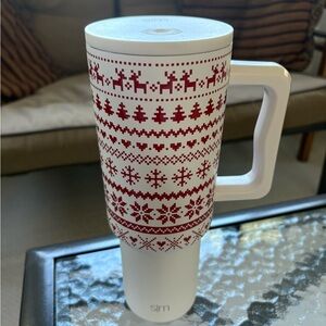 SLM Festive Red and White Travel Mug